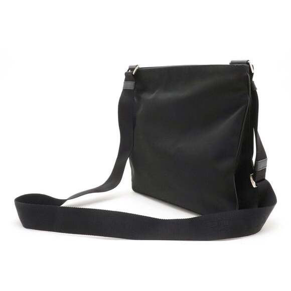 Prada Tessuto Saffiano Black Messenger Bag Cross - Picture 7 of 12